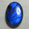 New Madagascar - LABRADORITE - Oval Cabochon Huge size - 20x29 mm Gorgeous Strong Blue Fire